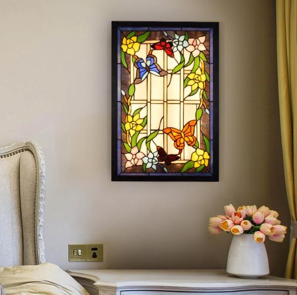 american pastoral mural lamp bedroom living room dining room corridor bar wall lights tiffany stained glass wall lamp
american pastoral mural lamp bedroom living room dining room corridor bar wall lights tiffany stained glass wall lamp