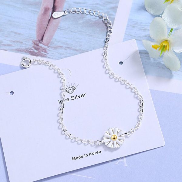 kofsac 2019 925 sterling silver bracelets for women lady girl sweet anniversary jewelry simple daisy flower bracelets, Golden;silver
kofsac 2019 925 sterling silver bracelets for women lady girl sweet anniversary jewelry simple daisy flower bracelets, Golden;silver