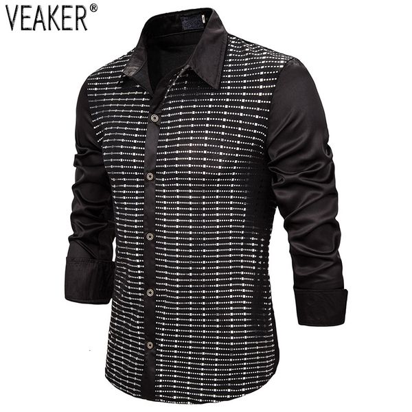 2019 new men long mouw bruiloft shirts male silk satin red gold nightclub shirt slim fit business shirt, White;black
2019 new men long mouw bruiloft shirts male silk satin red gold nightclub shirt slim fit business shirt, White;black