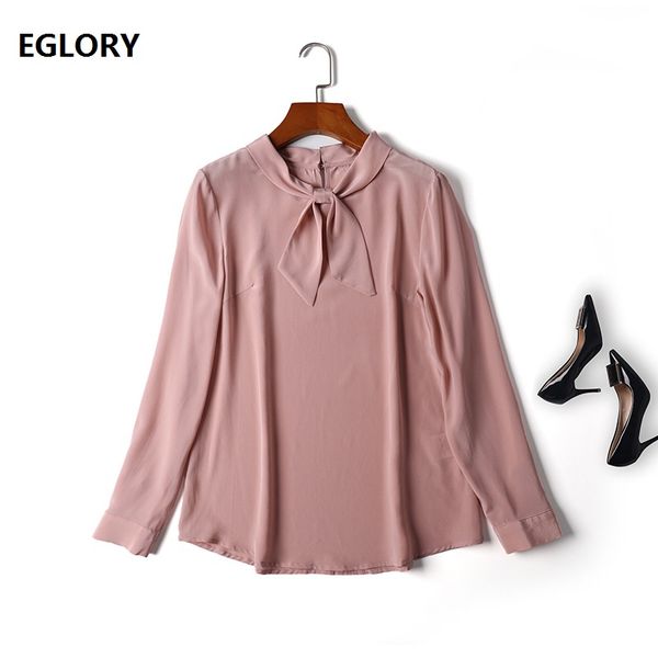 fashion blouses 2019 spring summer pink shirts women bow collar long sleeve solid blouse ladies 100% silk blusas feminino, White
fashion blouses 2019 spring summer pink shirts women bow collar long sleeve solid blouse ladies 100% silk blusas feminino, White