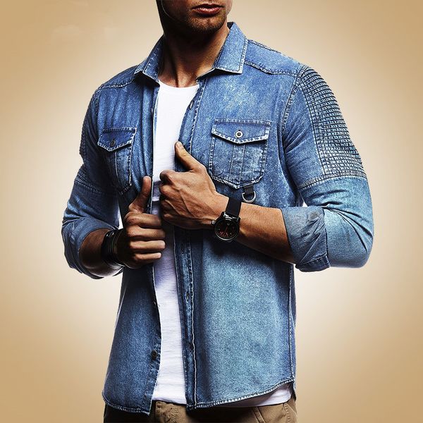 new men slim fit jeans jacket cowboy fashion bomber outwear jacket denim coat clothing men's jean hip hop solid coat, Black;brown
new men slim fit jeans jacket cowboy fashion bomber outwear jacket denim coat clothing men's jean hip hop solid coat, Black;brown