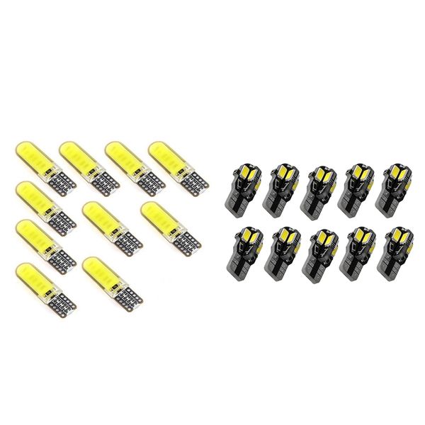 10pcs t10 w5w cob led car auto interior wedge side parking bulb dome light lamp & 10pcs t10 194 168 w5w 5730 8 led smd white car
10pcs t10 w5w cob led car auto interior wedge side parking bulb dome light lamp & 10pcs t10 194 168 w5w 5730 8 led smd white car