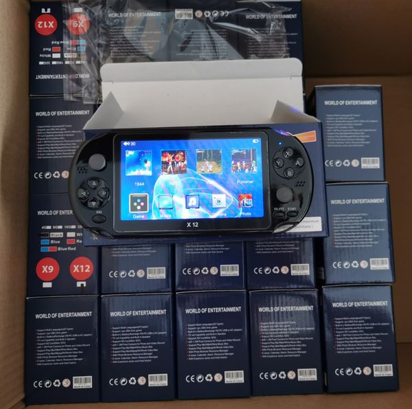 x12 handheld game player 8gb memory portable video game consoles with 5.1" color screen support tf card 32gb mp3 mp4 player 12pcs dhl
x12 handheld game player 8gb memory portable video game consoles with 5.1" color screen support tf card 32gb mp3 mp4 player 12pcs dhl