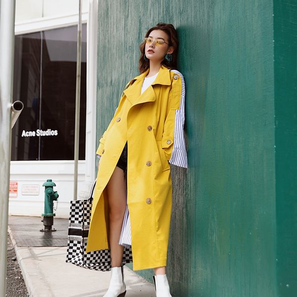 liva girl 2019 european autumn split joint windbreaker woman new pattern overknee long loose coat patchwork sashes jacket, Tan;black
liva girl 2019 european autumn split joint windbreaker woman new pattern overknee long loose coat patchwork sashes jacket, Tan;black