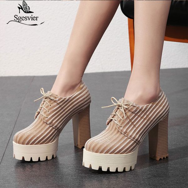 sgesvier thick high heeled shoes pumps woman round toe lace up female platform oxford shoes casual office zapatos mujer g108, Black
sgesvier thick high heeled shoes pumps woman round toe lace up female platform oxford shoes casual office zapatos mujer g108, Black