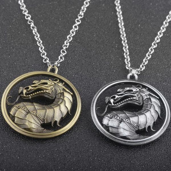 2 colours alloy series mortal kombat necklace dragon vintage pendant necklaces movie jewelry, Silver
2 colours alloy series mortal kombat necklace dragon vintage pendant necklaces movie jewelry, Silver