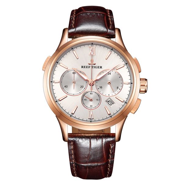 2019 reef tiger/rt designer luxury dress watch luminous watches gold white dial brown leather strap quartz watch rga1669, Slivery;brown
2019 reef tiger/rt designer luxury dress watch luminous watches gold white dial brown leather strap quartz watch rga1669, Slivery;brown