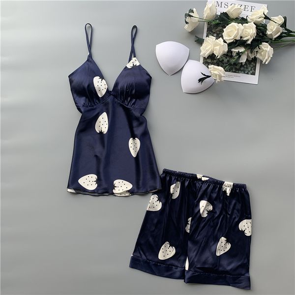 pajamas suit lady strap shorts satin nightwear intimate lingerie print sleepwear pyjamas cute home clothes bathrobe, Blue;gray
pajamas suit lady strap shorts satin nightwear intimate lingerie print sleepwear pyjamas cute home clothes bathrobe, Blue;gray