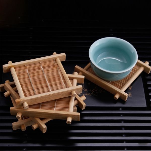 6pcs/lot bamboo tea cup mat wooden coaster tea set kitchen accessories placemat cup holder dish pot pads heat insulation saucer
6pcs/lot bamboo tea cup mat wooden coaster tea set kitchen accessories placemat cup holder dish pot pads heat insulation saucer