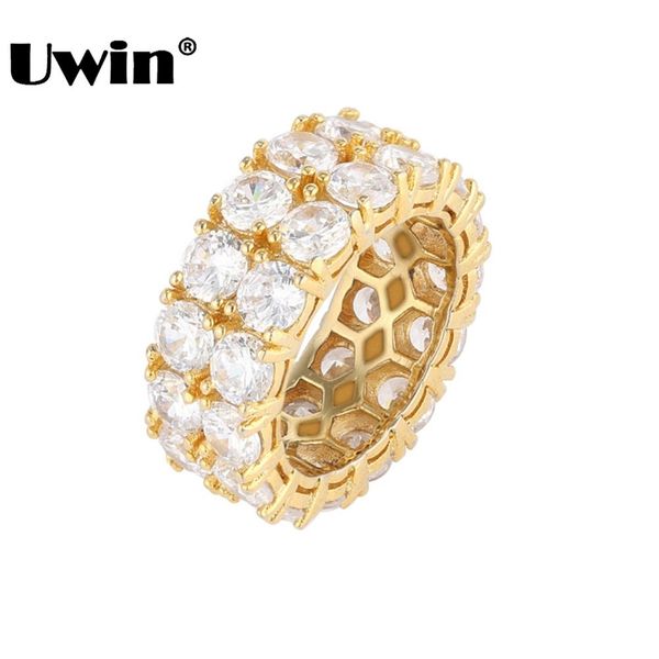 uwin wedding ring women/men full iced out cubic zirconia rings micro pave 2 row bling cz fashion jewelry valentine's day gift c19041203, Slivery;golden
uwin wedding ring women/men full iced out cubic zirconia rings micro pave 2 row bling cz fashion jewelry valentine's day gift c19041203, Slivery;golden