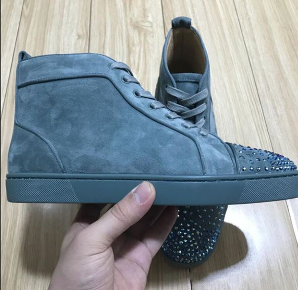 italy shoes suede & rhinestone strass red bottom shoes men women's flat red sole sneakers high-sneaker lace-up casual shoes, Black
italy shoes suede & rhinestone strass red bottom shoes men women's flat red sole sneakers high-sneaker lace-up casual shoes, Black