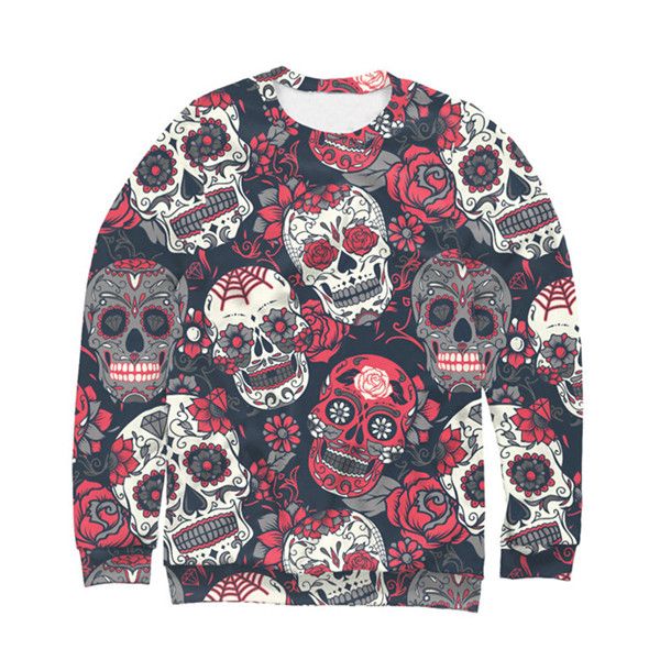 хэллоуин mens конструктора толстовка череп printed новизна горячие с длинными рукавами crew neck пуловер кофта мода мужской одежда, Black
хэллоуин mens конструктора толстовка череп printed новизна горячие с длинными рукавами crew neck пуловер кофта мода мужской одежда, Black