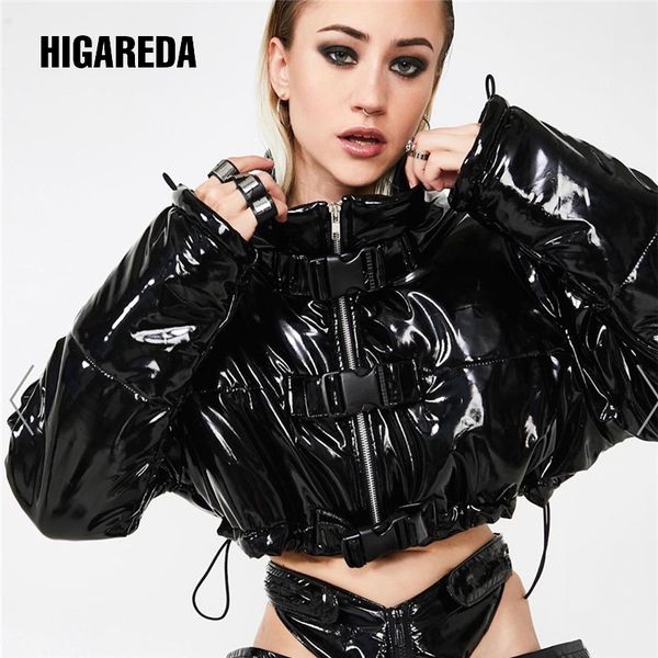 black faux leather bubble coats women autumn winter warm puffer jacket buckle up long sleeve parka ladies streetwear
black faux leather bubble coats women autumn winter warm puffer jacket buckle up long sleeve parka ladies streetwear