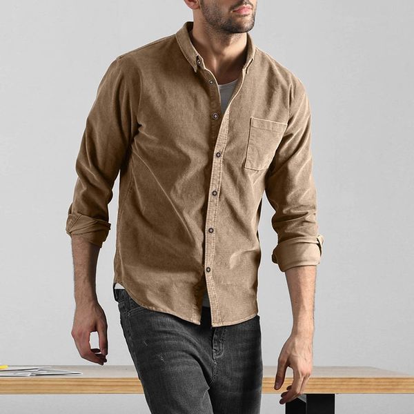 men standard fit long sleeve shirt men's long-sleeved corduroy shirt solid male urban fashion spring autumn shirts 11.7, White;black
men standard fit long sleeve shirt men's long-sleeved corduroy shirt solid male urban fashion spring autumn shirts 11.7, White;black
