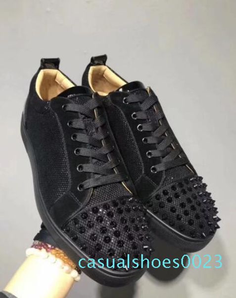 low snake leather gold spikes casual red bottom shoes new luxury for men and women party designer sneakers lovers genuine leather c23, Black
low snake leather gold spikes casual red bottom shoes new luxury for men and women party designer sneakers lovers genuine leather c23, Black