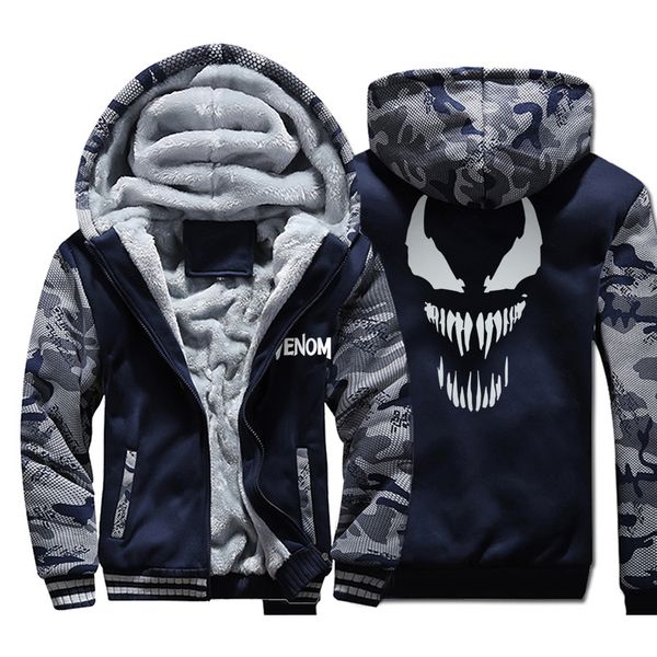 venom hoodies men 2019 winter thick camouflage jackets harajuku warm sweatshirts men's coat brand clothing, Black
venom hoodies men 2019 winter thick camouflage jackets harajuku warm sweatshirts men's coat brand clothing, Black