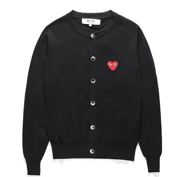 commes des garcons play heart cdg из последних женских топов и блузок японская игра вышивка кардиган свитер глаза персиковый кардиган свитер, Black
commes des garcons play heart cdg из последних женских топов и блузок японская игра вышивка кардиган свитер глаза персиковый кардиган свитер, Black