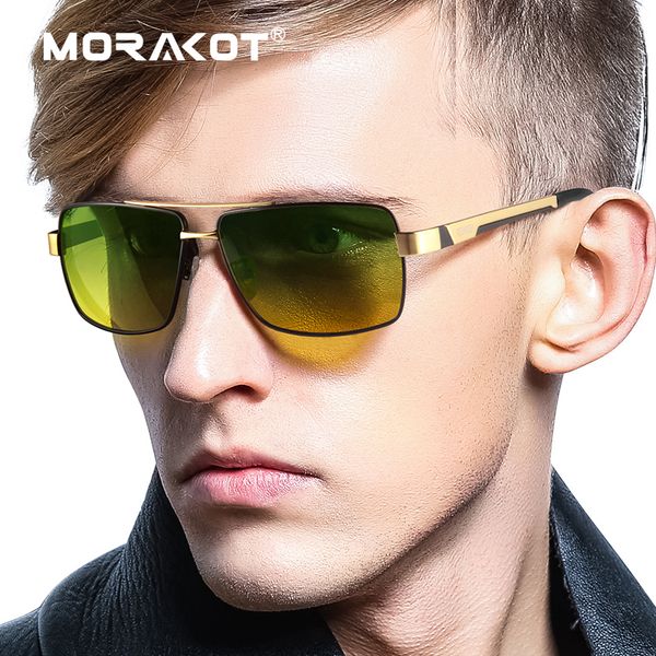 morakot men polarized sunglasses night vision driving sunglasses day and night anti-glare glasses uv400 casual eyewear p000031, White;black
morakot men polarized sunglasses night vision driving sunglasses day and night anti-glare glasses uv400 casual eyewear p000031, White;black