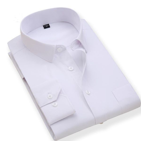 men's dress shirts large size business casual long sleeved shirt white smart male social plus drop ship, White;black
men's dress shirts large size business casual long sleeved shirt white smart male social plus drop ship, White;black