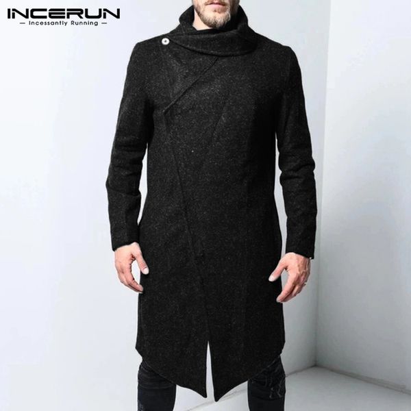 incerun winter men jackets coats long sleeve lapel solid streetwear 2019 faux woolen fashion casual trench mens overcoat s-5xl 7, Black;brown
incerun winter men jackets coats long sleeve lapel solid streetwear 2019 faux woolen fashion casual trench mens overcoat s-5xl 7, Black;brown