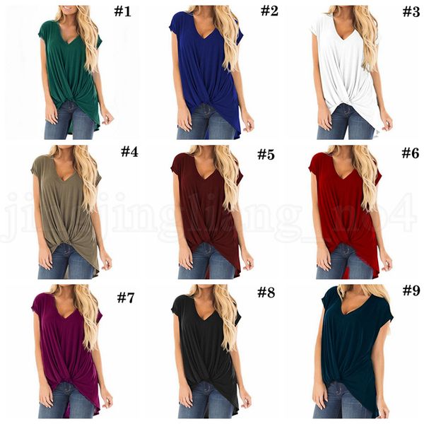 summer ljjo6949 women 9 colors t-shirts v neck color loose irregular tees shirts solid crop fioku, Black
summer ljjo6949 women 9 colors t-shirts v neck color loose irregular tees shirts solid crop fioku, Black