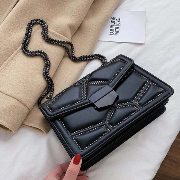 женщины 2020 плечо простой мешок заклепка цепи малый crossbody сумки lady luxury дизайнерские сумки
женщины 2020 плечо простой мешок заклепка цепи малый crossbody сумки lady luxury дизайнерские сумки