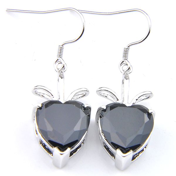 wholesale 10 pair luckyshine women black heart earring 925 silver lady fashion holiday gift party dangle earrings
wholesale 10 pair luckyshine women black heart earring 925 silver lady fashion holiday gift party dangle earrings