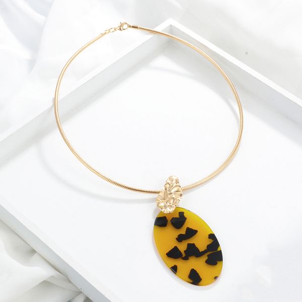hesiod 1pcs new design gold color torques leopard oval pendant necklace for women punk jewelry, Silver
hesiod 1pcs new design gold color torques leopard oval pendant necklace for women punk jewelry, Silver