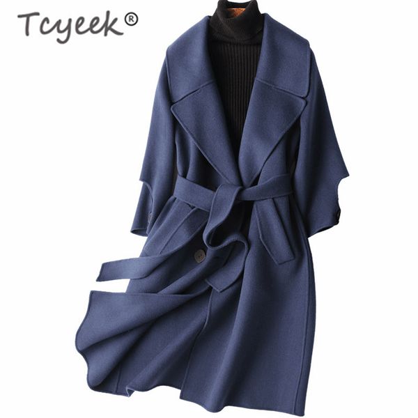 tcyeek winter coat female real wool long jacket women clothes 2019 autumn korean sheep shearing coat + belt elegant coats 371253, Black
tcyeek winter coat female real wool long jacket women clothes 2019 autumn korean sheep shearing coat + belt elegant coats 371253, Black