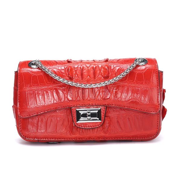 hujingsha summer new crocodile leather female bag genuine leather single shoulder bag crocodile skin female women chain bag
hujingsha summer new crocodile leather female bag genuine leather single shoulder bag crocodile skin female women chain bag