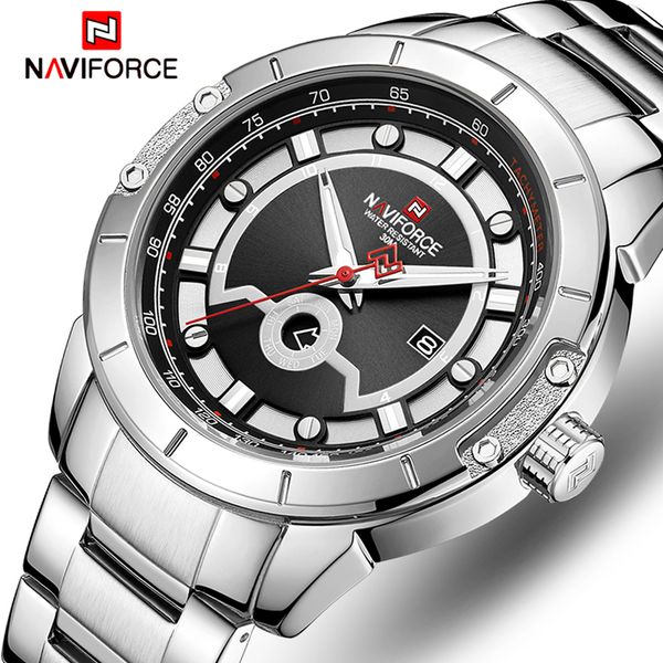 naviforce brand men watches luxury sport quartz watches men's stainless steel waterproof wristwatches relojes relogio masculino, Slivery;brown
naviforce brand men watches luxury sport quartz watches men's stainless steel waterproof wristwatches relojes relogio masculino, Slivery;brown