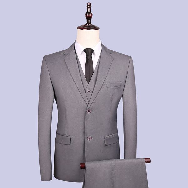 fall 2019 new suit men's pure color suits business suit three-piece the groom, White;black
fall 2019 new suit men's pure color suits business suit three-piece the groom, White;black