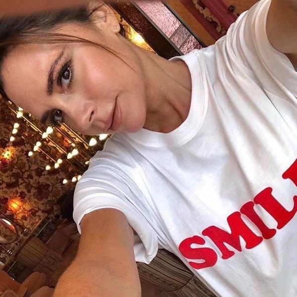 Designer Brand Top for Women Cotton Victoria Beckham Letter Printed Casual Loose T Shirt White
Designer Brand Top for Women Cotton Victoria Beckham Letter Printed Casual Loose T Shirt White