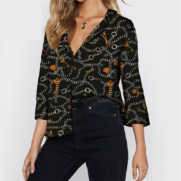2020 new spring fashion print women chiffon blouses long sleeve v neck elegant office shirt plus size casual blouse shirts, White
2020 new spring fashion print women chiffon blouses long sleeve v neck elegant office shirt plus size casual blouse shirts, White