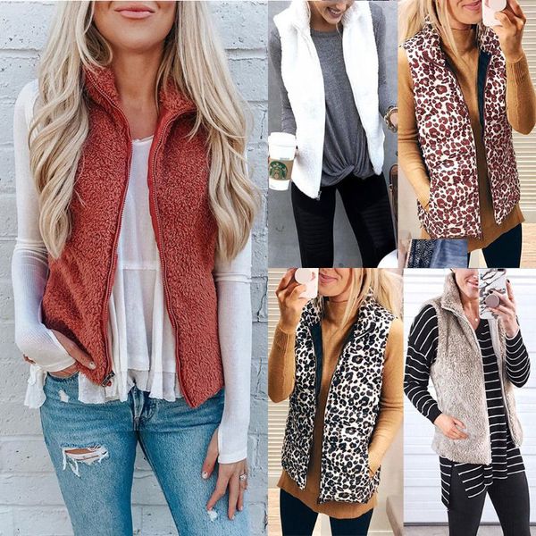 women new winter vest leopard jacket stand-up collar cotton sleeveles waistcoat 24bc, Black;white
women new winter vest leopard jacket stand-up collar cotton sleeveles waistcoat 24bc, Black;white