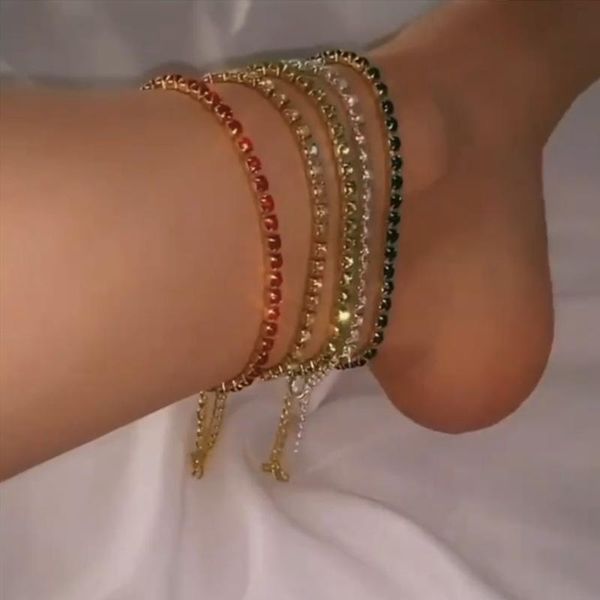 simple one row rhinestone anklet bracelet for women wedding jewelry colorful crystal barefoot chain foot anklet party gift, Red;blue
simple one row rhinestone anklet bracelet for women wedding jewelry colorful crystal barefoot chain foot anklet party gift, Red;blue
