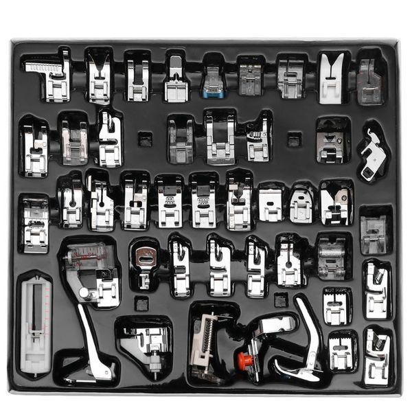 45 pcs in 1 set sewing machine presser foot rolled hem accessories presser foot set for low shank sewing machine baby lock with, Black
45 pcs in 1 set sewing machine presser foot rolled hem accessories presser foot set for low shank sewing machine baby lock with, Black