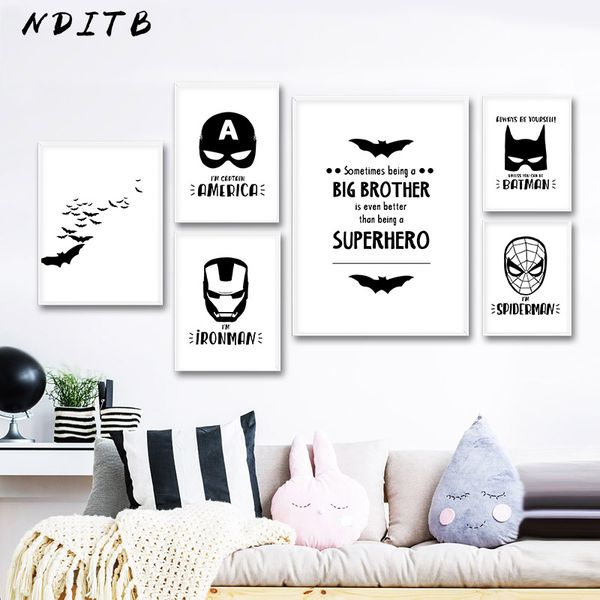 black white cartoon superheroes canvas posters and prints wall art painting nordic kids decoration pictures for baby room
black white cartoon superheroes canvas posters and prints wall art painting nordic kids decoration pictures for baby room