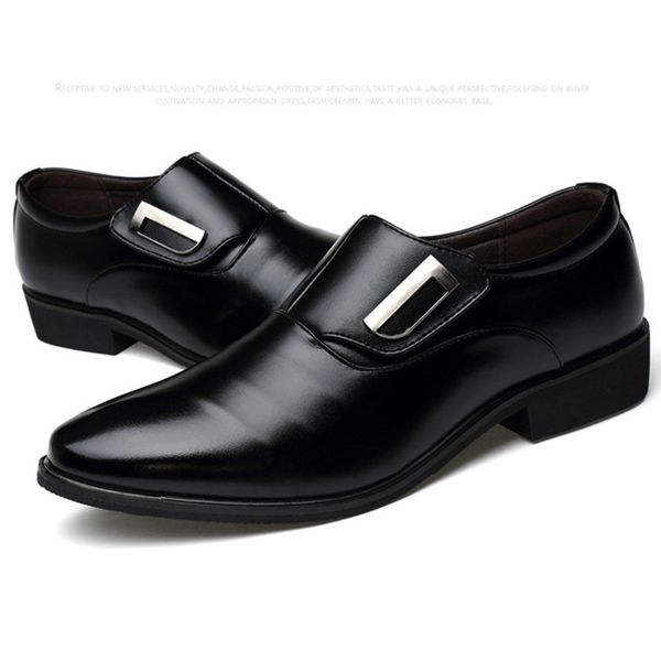 men's spring casual tide formal british korean version of pointed shoes, Black
men's spring casual tide formal british korean version of pointed shoes, Black