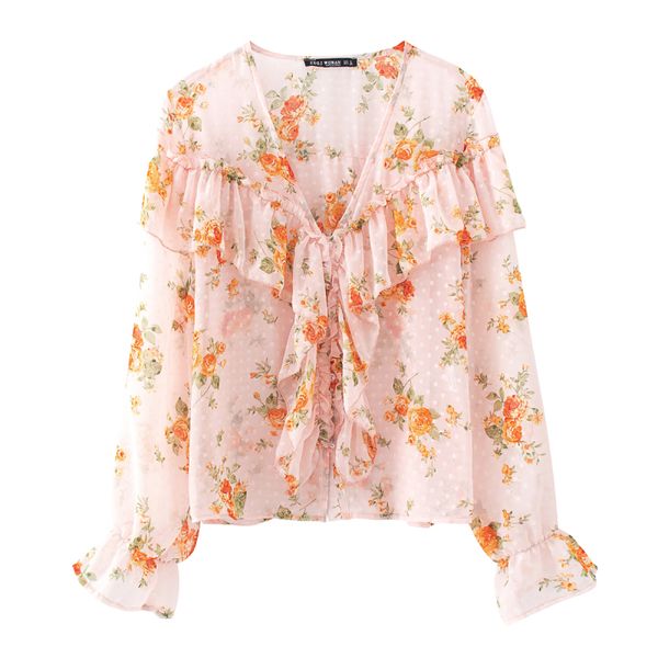 womens vintage floral pleats cascading ruffles casual blouse shirts 2020 female pink long sleeve blusas femininas, White
womens vintage floral pleats cascading ruffles casual blouse shirts 2020 female pink long sleeve blusas femininas, White