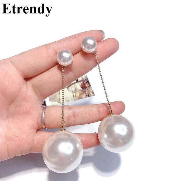 big simulated pearl earrings for women classic statement ball long earrings fashion jewelry party runway bijoux white colors, Silver
big simulated pearl earrings for women classic statement ball long earrings fashion jewelry party runway bijoux white colors, Silver