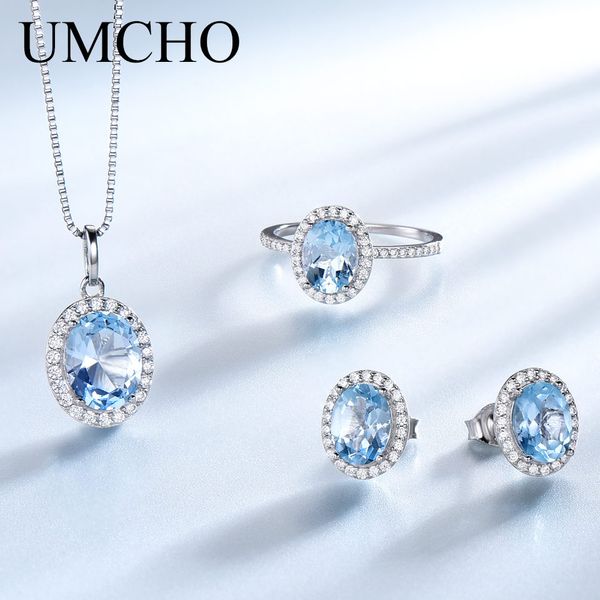 umcho created sky blue z jewelry sets elegant 925 sterling silver jewelry necklaces rings earrings for women wedding gifts, Black
umcho created sky blue z jewelry sets elegant 925 sterling silver jewelry necklaces rings earrings for women wedding gifts, Black