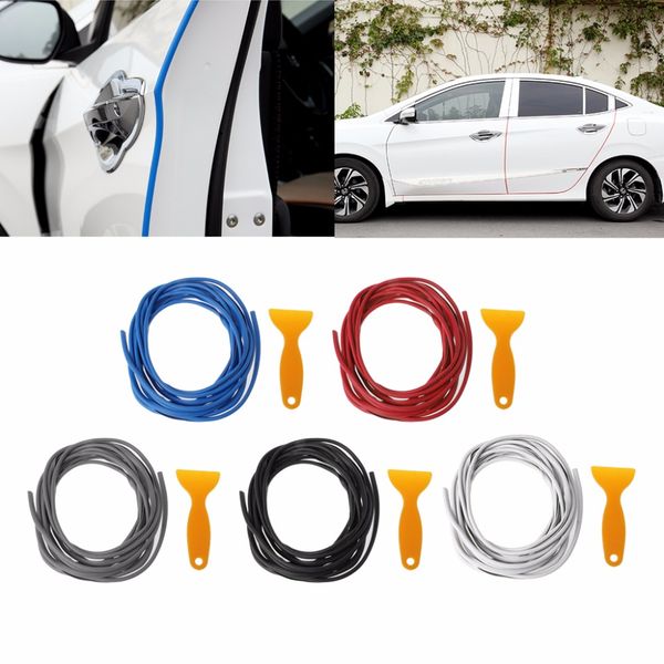 car anti collision side door edge guard rubber bumper protection sticker strip 5m with plastic shovel car styling decor c45
car anti collision side door edge guard rubber bumper protection sticker strip 5m with plastic shovel car styling decor c45
