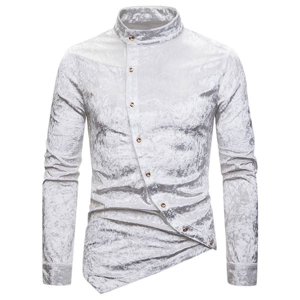 casual men shirt personality diagonal button cashew flower irregular multi-color henry collar high-grade long-sleeved shirt, White;black
casual men shirt personality diagonal button cashew flower irregular multi-color henry collar high-grade long-sleeved shirt, White;black
