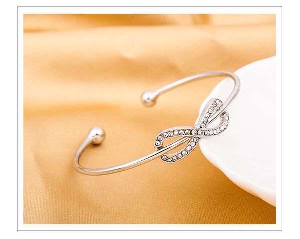 simple personality bracelet 8 word open alloy bracelet female fashion jewelry gift, Black
simple personality bracelet 8 word open alloy bracelet female fashion jewelry gift, Black