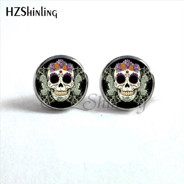 2019 sugar skull earring halloween skull ear studs sugar skulls jewelry glass cabochon earrings gifts for men hz4 nes-0075, Golden;silver
2019 sugar skull earring halloween skull ear studs sugar skulls jewelry glass cabochon earrings gifts for men hz4 nes-0075, Golden;silver