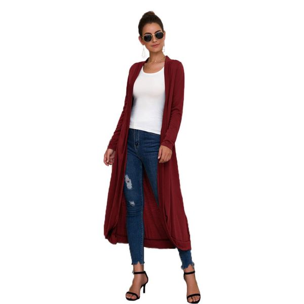 2019 new fashion fall women solid color front open long sleeve casual loose cardigan coat, Black;brown
2019 new fashion fall women solid color front open long sleeve casual loose cardigan coat, Black;brown
