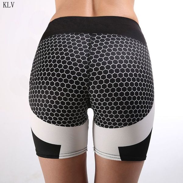 women's shorts 2021 women casual high waist tummy control honeycomb print contrast color sports run fitness workout, White;black
women's shorts 2021 women casual high waist tummy control honeycomb print contrast color sports run fitness workout, White;black