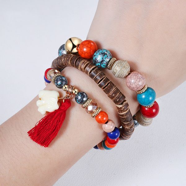 fashion bohemian ethnic 3 sets natural stone handmade charm bracelets for women men decoration tassel elephant beads bracelet, Golden;silver
fashion bohemian ethnic 3 sets natural stone handmade charm bracelets for women men decoration tassel elephant beads bracelet, Golden;silver