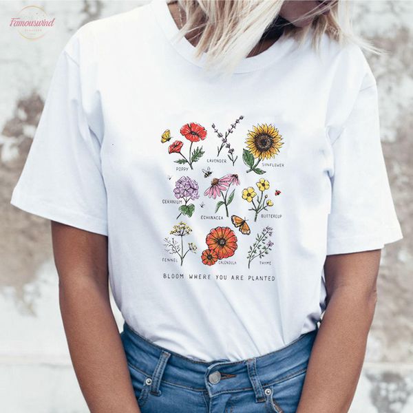 harajuku bloom where you are planted women tshirt streetwear short sleeve graphic tees botanical flower o neck t shirt 2020, White
harajuku bloom where you are planted women tshirt streetwear short sleeve graphic tees botanical flower o neck t shirt 2020, White